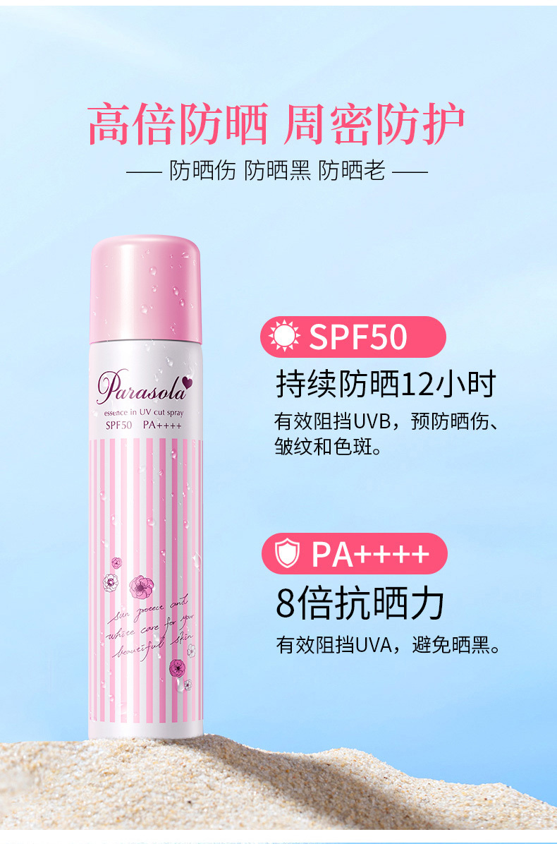 【日本】娜丽丝小阳伞防晒喷雾 spf50 pa     110g