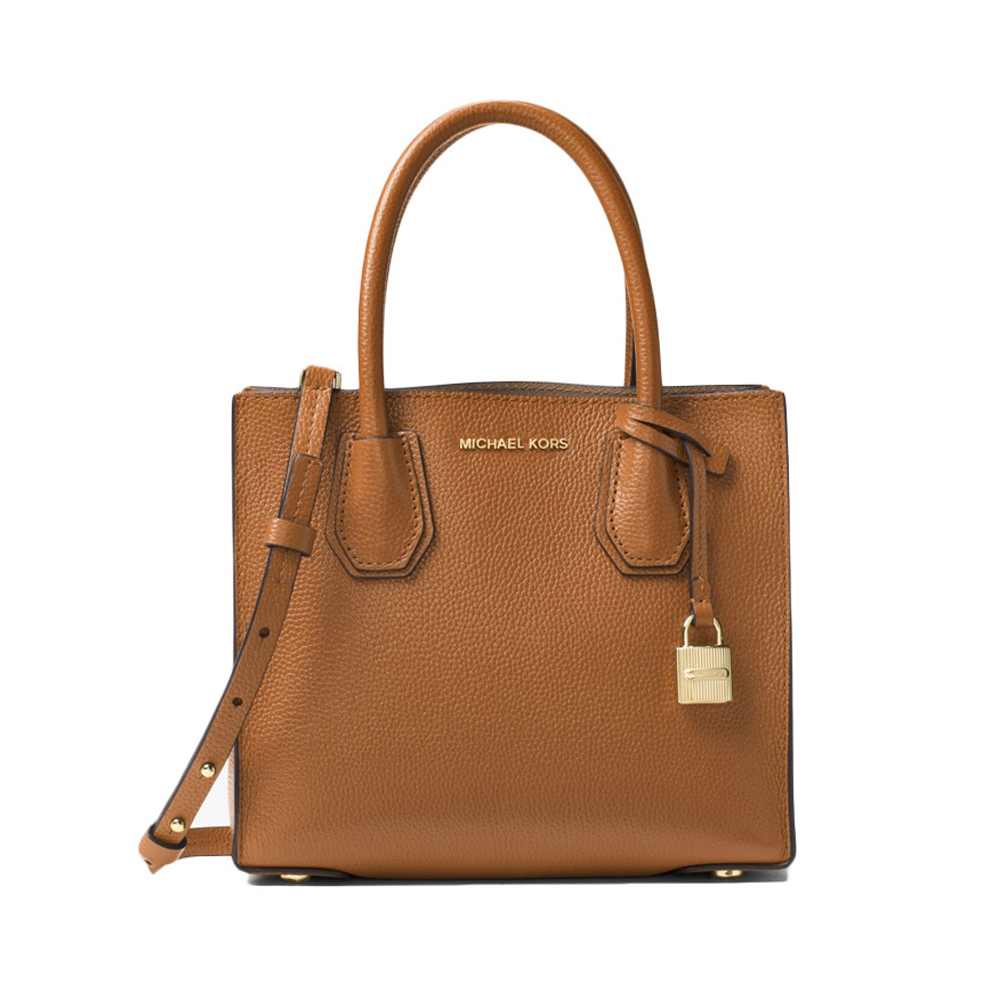 明星同款 michael kors 迈克·科尔斯 棕色牛皮女士手提包 30f6gm9m2l