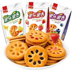 嘉士利蓝莓味果酱夹心饼85g
