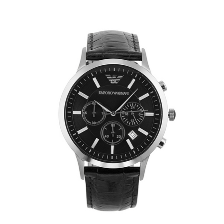 阿玛尼(armani)三眼计时商务时尚男款石英表ar2447 香港直邮