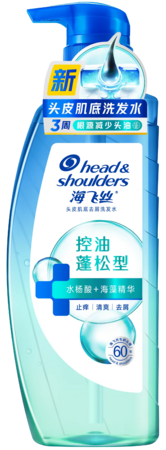 海飞丝去屑头皮护理洗发水控油蓬松型360g
