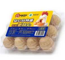 绿城双松安心谷物鲜鸡蛋12枚/盒