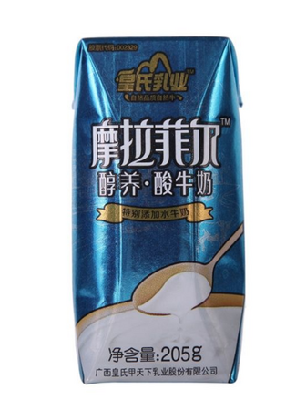 皇氏乳业摩拉菲尔醇养酸牛奶205g