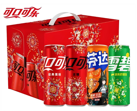 可口可乐摩登罐混罐（可乐6+雪碧4+芬达2）330ml*12