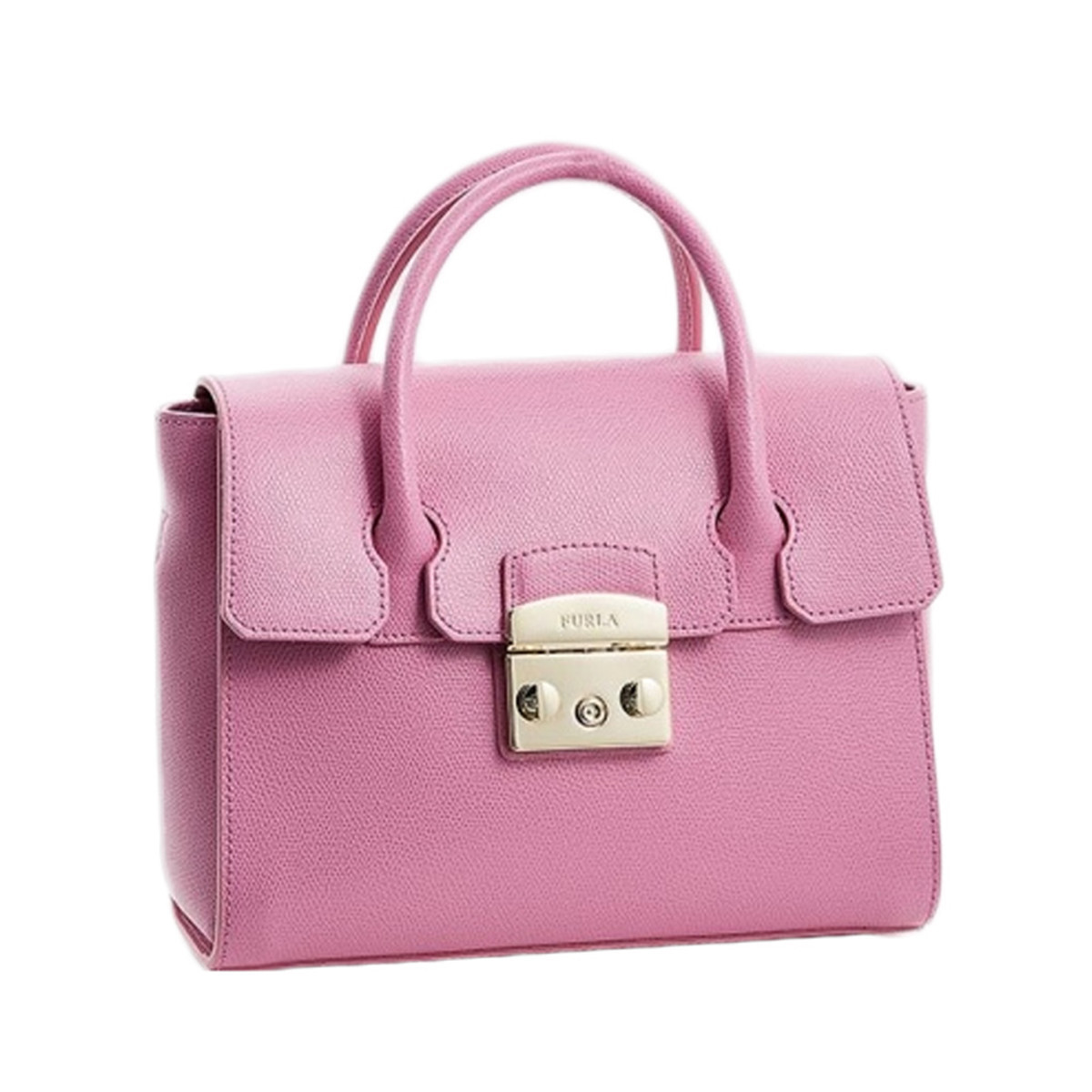 furla 芙拉 女士粉色手提包 941726