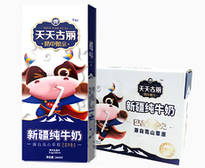 瑞缘天天古丽纯牛奶200g*10盒