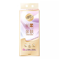 清风丝柔系列悬挂式4层500抽M码