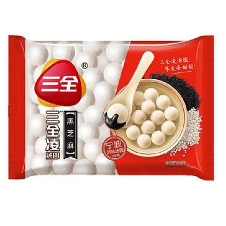 三全凌黑糯米黑芝麻汤圆455g
