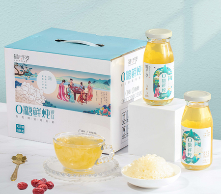 龙州县猫千岁O糖鲜炖银耳220ml6瓶/箱