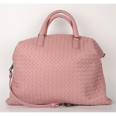bottega veneta 宝缇嘉 女士绛粉色真皮简约通勤手提包