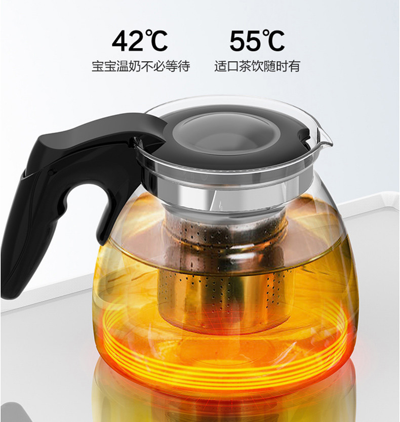 美的饮水茶吧机yr1625s-x 1,智能控制面板,实时温度显示2,两水壶设计