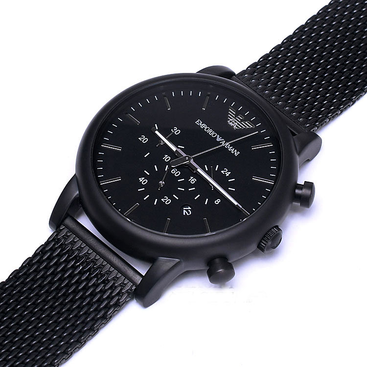 阿玛尼(armani)男表 时尚日历计时圆盘男士石英手表ar1968 香港直邮