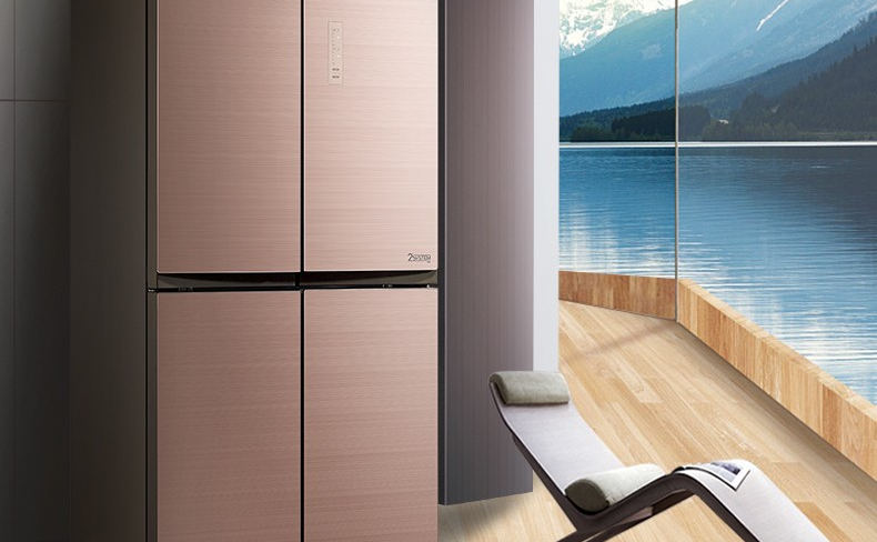 美的冰箱bcd-460wgpm安第斯玫瑰金