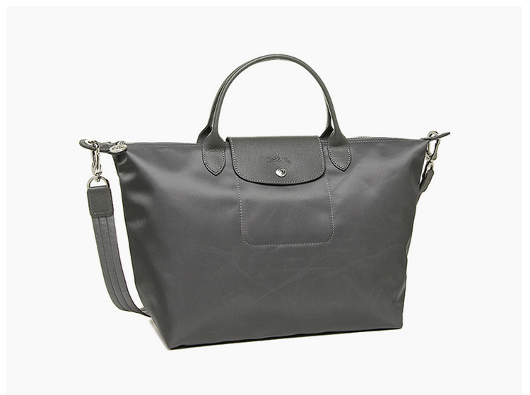 longchamp 珑骧 灰色织物女士手提包 1515578112