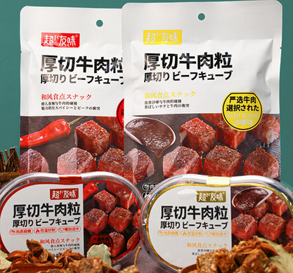 超友味香辣味厚切牛肉粒80g/袋