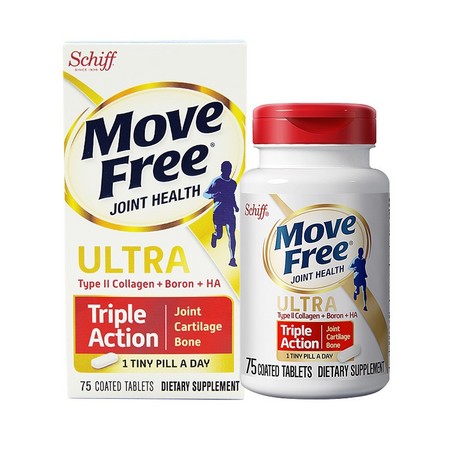 【美国】schiff 骨胶原维骨力白瓶 75粒 保税仓发货