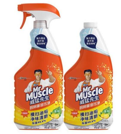 威猛先生厨房重油污净+洁厕液双包装1600g