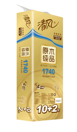 清风卷纸145g*12卷