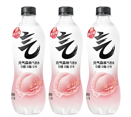 元气森林白桃味苏打气泡水480ml