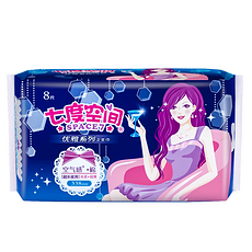 七度空间少女系列极薄透气棉柔超特长夜用