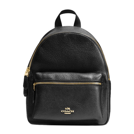 coach 蔻驰 女士黑色双肩包休闲时尚旅行背包 f28995imblk