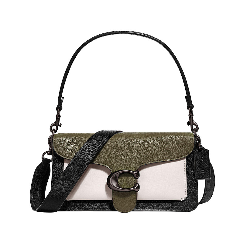 coach蔻驰 女包2019新款拼色tabby26单肩手提包76105牛油果绿 美国