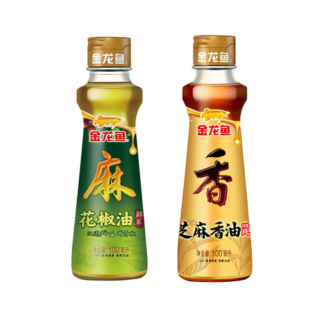 金龙鱼芝麻香油(100ML+100ML金龙鱼花椒油)