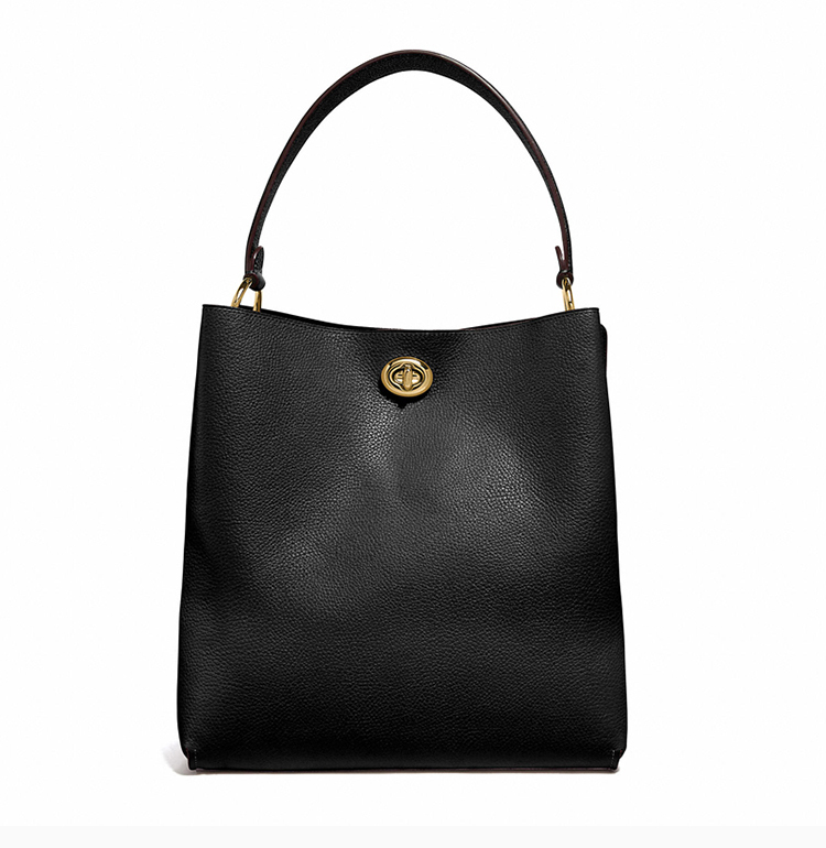 coach 蔻驰(专柜) 女士单肩包charlie水桶包 55200gdblk 香港直邮