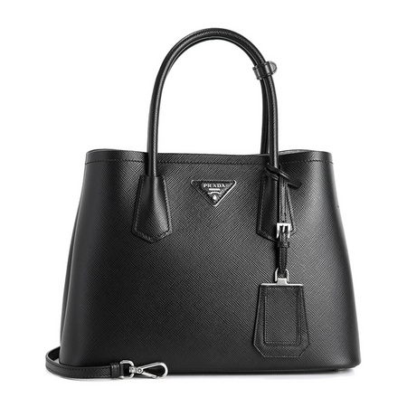 Prada 普拉达黑色织物女士手提包1bf029 2ek1 F0002 V 030