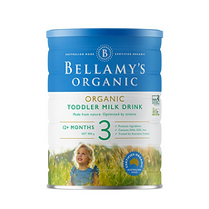 6罐装【澳大利亚】贝拉米 有机婴幼儿配方奶粉 3段（1岁以上） 900g （保税仓发货）