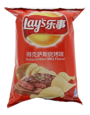 乐事得克萨斯烧烤味薯片70g