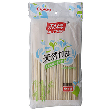 利兵一次性天然竹筷（30双）