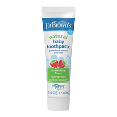 布朗博士 儿童牙膏(草莓味)新品（完全可吞咽）0-3岁