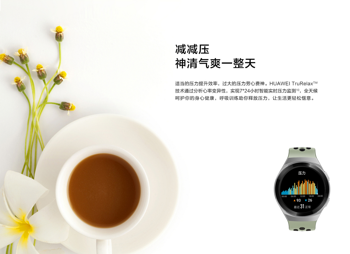 华为watch gt 2e活力款hct-b19(绿黑/红黑双色tpu表带)