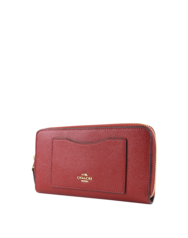 coach 蔻驰 女士手拿钱包 f54007imn2g 暗红色