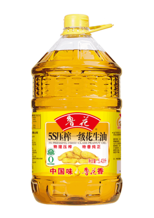 鲁花压榨一级花生油5.43L