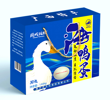 绿城双松钦州鲜海鸭蛋30枚