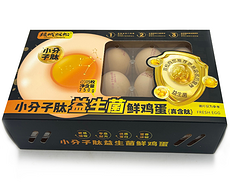 绿城双松小分子肽益生菌鲜鸡蛋15枚