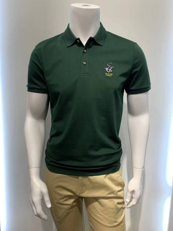 比华利保罗净色polo短袖t恤