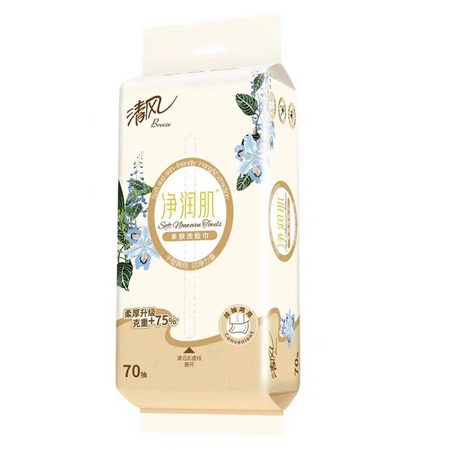 清风净润肌70抽棉柔巾