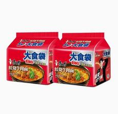 康师傅大食袋红烧牛肉面五包入145g*5