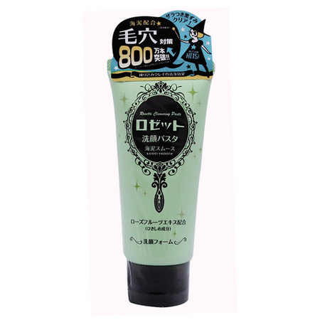 (dy下架商品)【日本】诗留美屋 rosette 海泥洗面奶 120g 绿色 去黑头