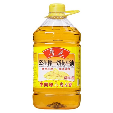 鲁花5S压榨一级花生油3.68L