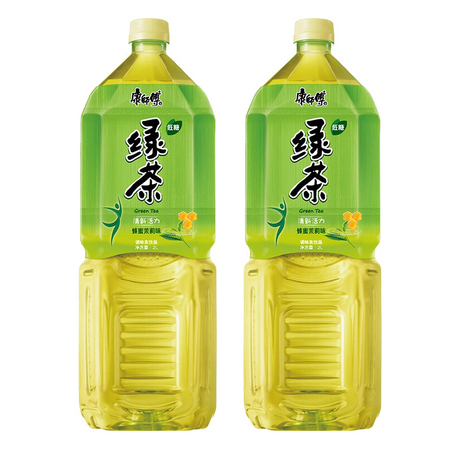 康师傅蜂蜜绿茶2l*2瓶