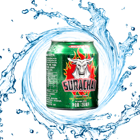 越南surachai进口功能饮料绿牛1听250ml南宁保税仓发货
