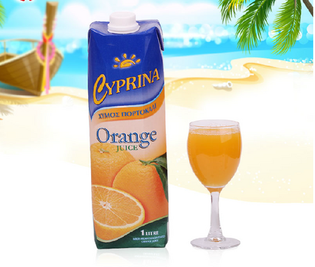【塞浦路斯】塞浦丽娜牌橙汁1l