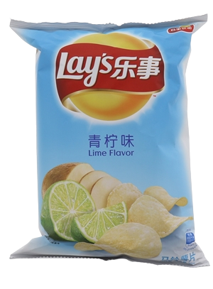 乐事清爽青柠味薯片70g