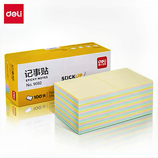 得力便利贴76*76_100张4色(包)