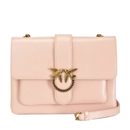 pinko 品高 女士橘粉色皮质挎包 1p219p-y54e-p26