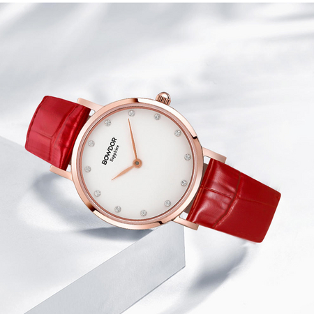 宝舵都市丽人系列石英女表